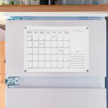 Доска для ежедневника, настенный акриловый календарь для сухого стирания на холодильник