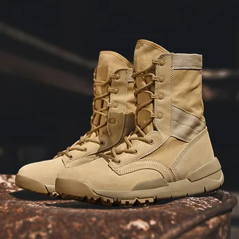 Модные армейские ботинки 2023 для мужчин, нескользящие армейские ботинки, мужская модная военная мужская обувь, тактические ботинки хорошего качества, женские