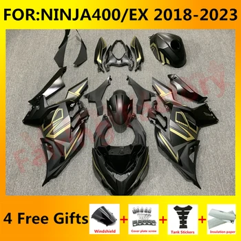 НОВЫЙ комплект обтекателей мотоцикла ABS подходит для Ninja400 EX400 EX Ninja 400 2018 2019 2020 2021 2022 2023 полный комплект обтекателей черного золота